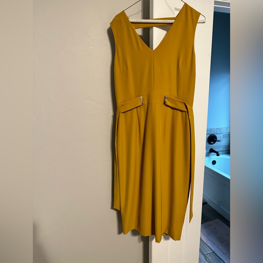 Antonio Melani Mustard yellow dress